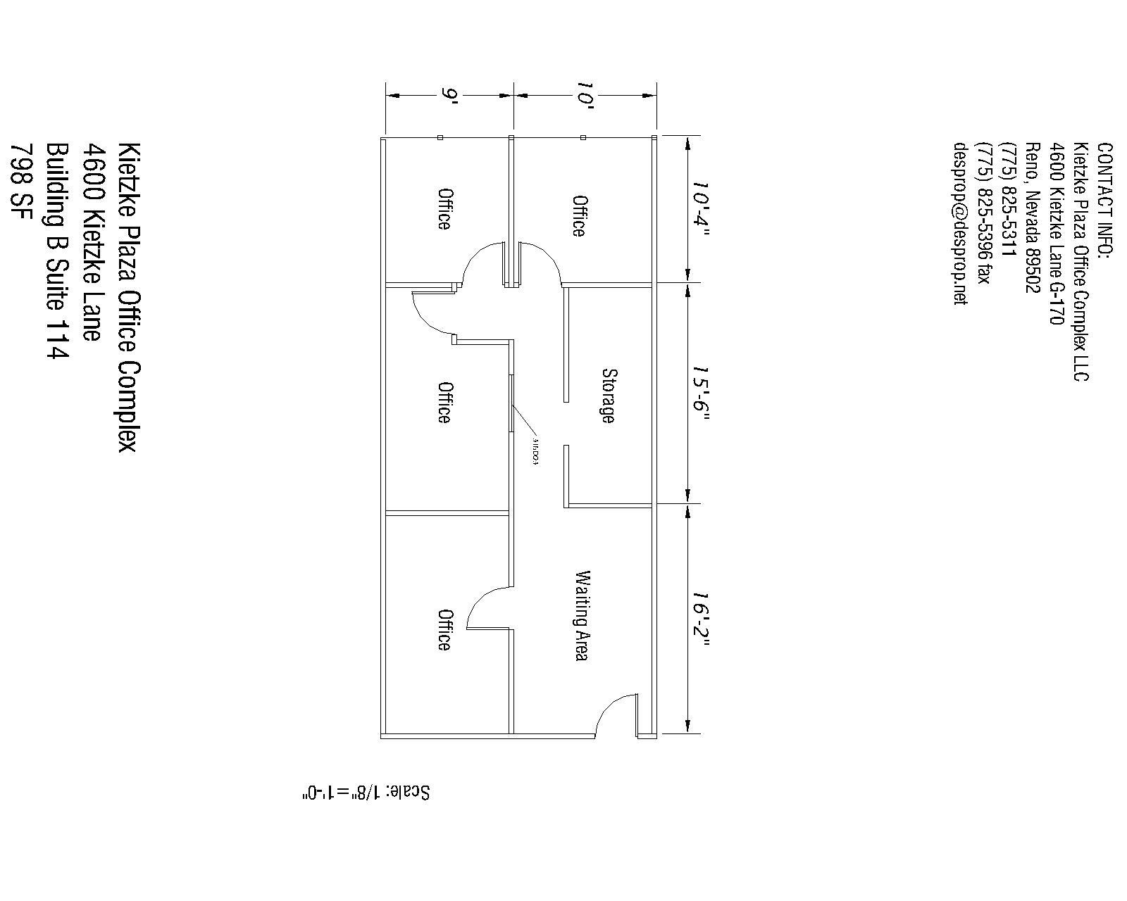 4600 Kietzke Ln, Reno, NV for lease Floor Plan- Image 1 of 1