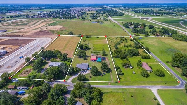 12212 N 135th E Ave, Collinsville, OK for sale Aerial- Image 1 of 6