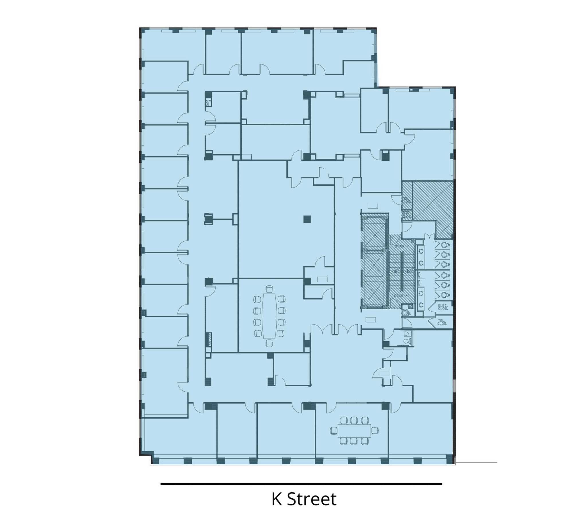 1750 K St NW, Washington, DC for lease Floor Plan- Image 1 of 1