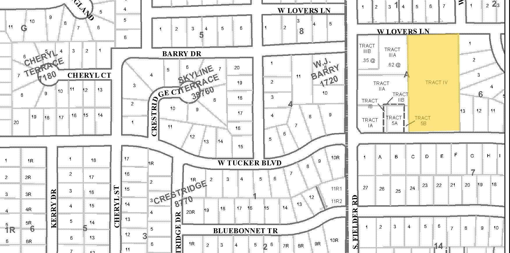 1500 W Lovers Ln, Arlington, TX for sale Plat Map- Image 1 of 1