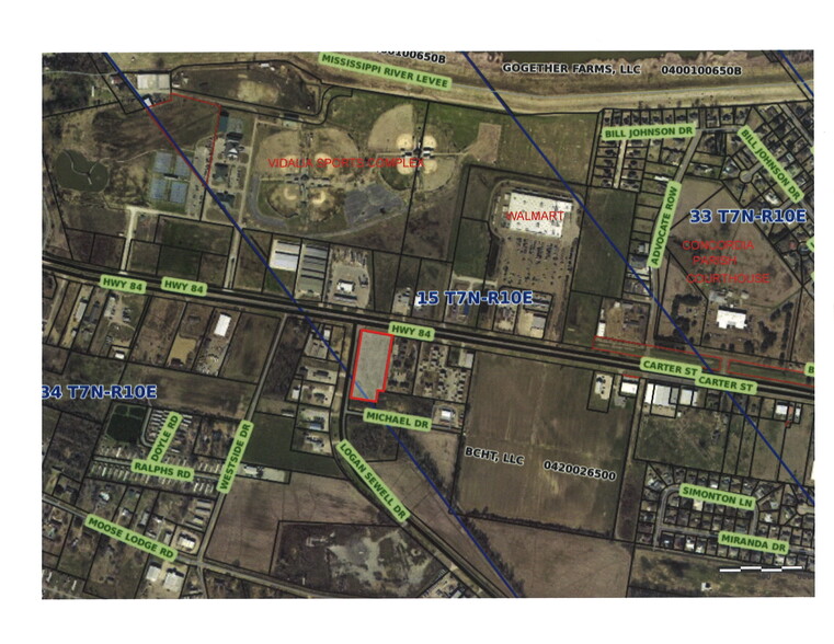 Highway 84, Vidalia, LA for sale - Aerial - Image 1 of 4