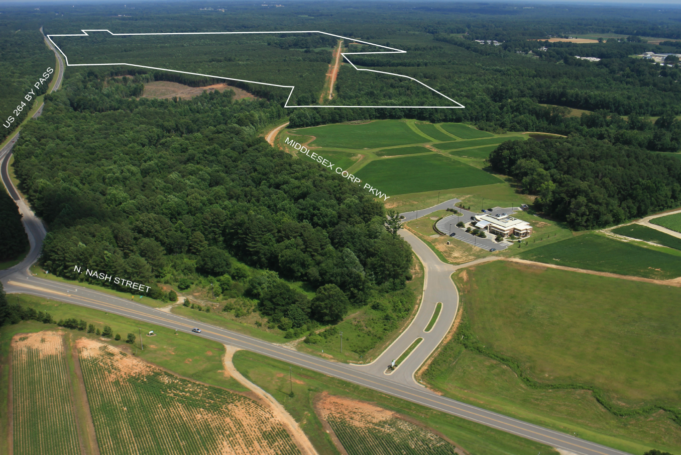 Hwy 264, Middlesex, NC for sale Aerial- Image 1 of 7