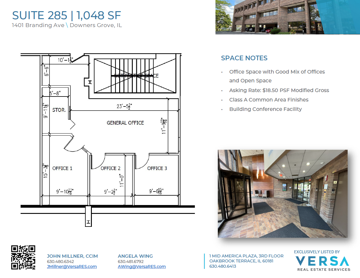 1401 Branding Ave, Downers Grove, IL for lease Floor Plan- Image 1 of 1