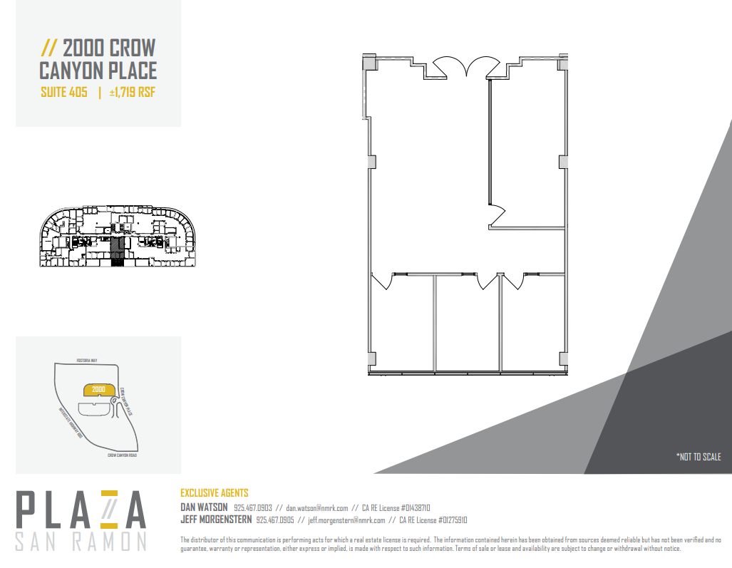 2010 Crow Canyon Pl, San Ramon, CA for lease Floor Plan- Image 1 of 1