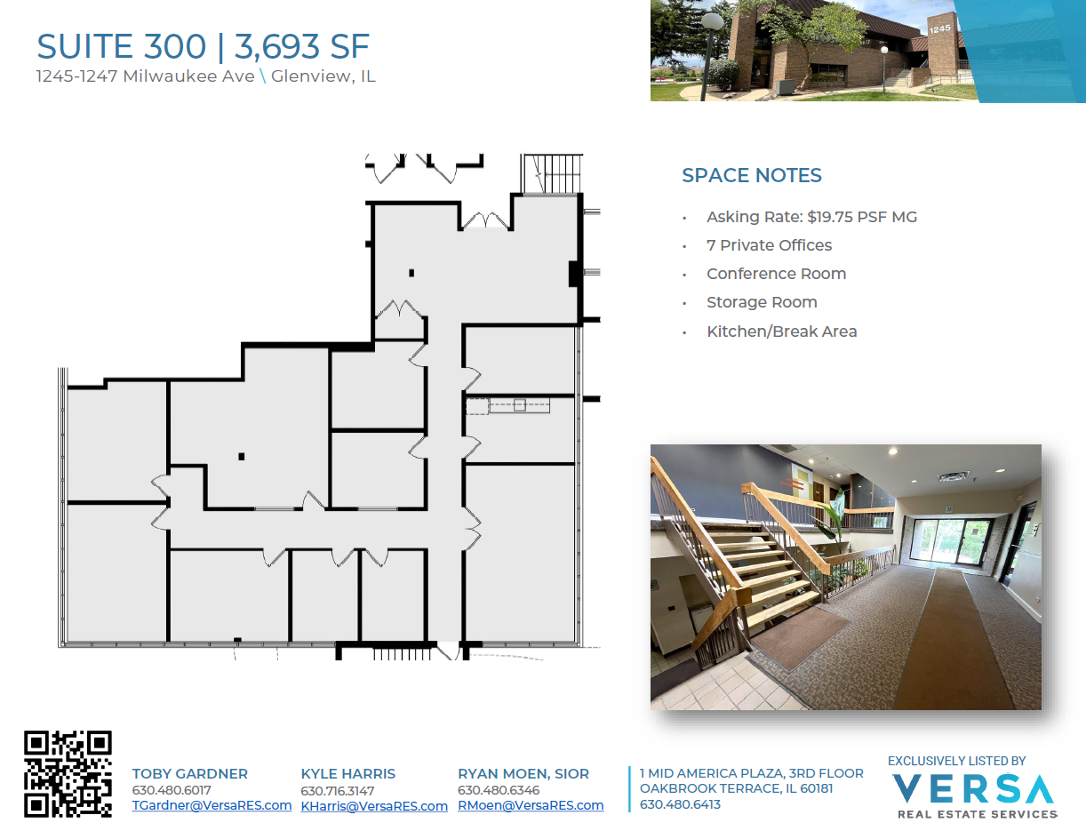 1245-1247 Milwaukee Ave, Glenview, IL for sale Floor Plan- Image 1 of 1