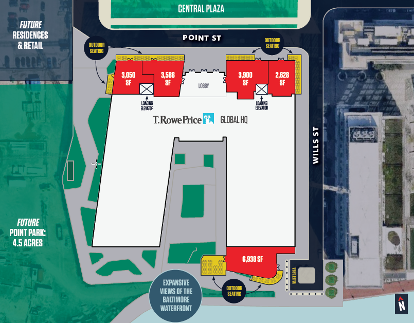 1307 Point St, Baltimore, MD for lease Floor Plan- Image 1 of 1