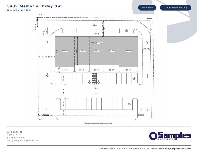 3409 Memorial Pky SW, Huntsville, AL for lease - Site Plan - Image 3 of 4