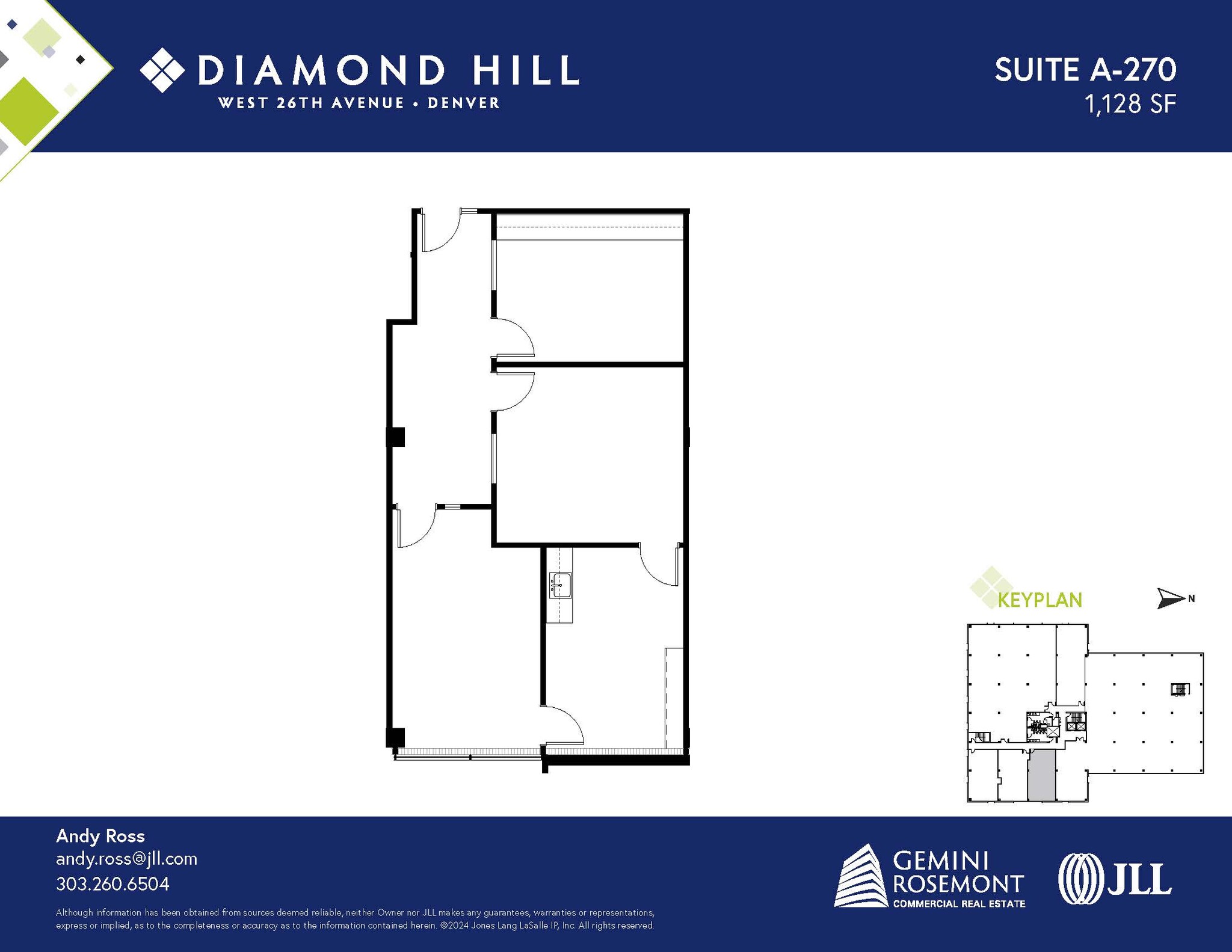 2490 W 26th Ave, Denver, CO for lease Floor Plan- Image 1 of 2