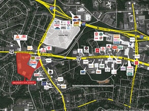 1403-1493 E Franklin Blvd, Gastonia, NC - AERIAL map view - Image1