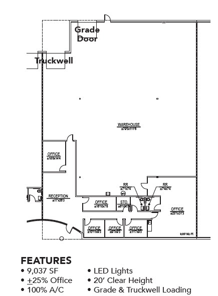 9245 S Farmer Ave, Tempe, AZ for lease Floor Plan- Image 1 of 6