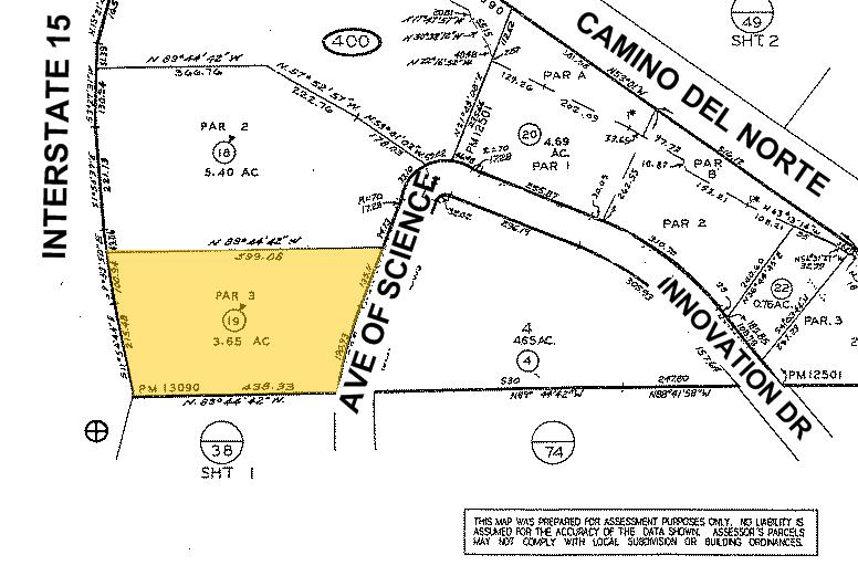 15330 Avenue of Science, San Diego, CA for sale - Plat Map - Image 1 of 1