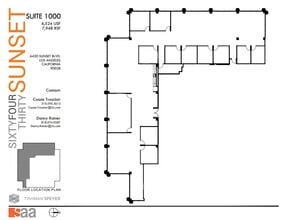 6430 W Sunset Blvd, Los Angeles, CA for lease Floor Plan- Image 1 of 1