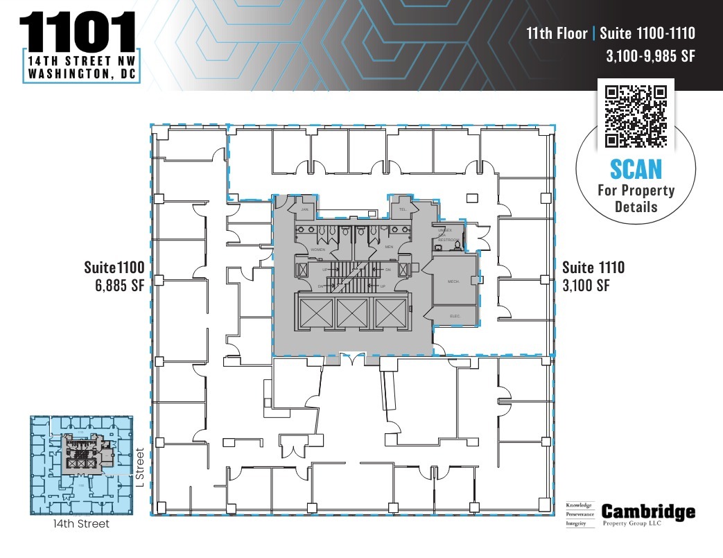 1101 14th St NW, Washington, DC for lease Floor Plan- Image 1 of 1