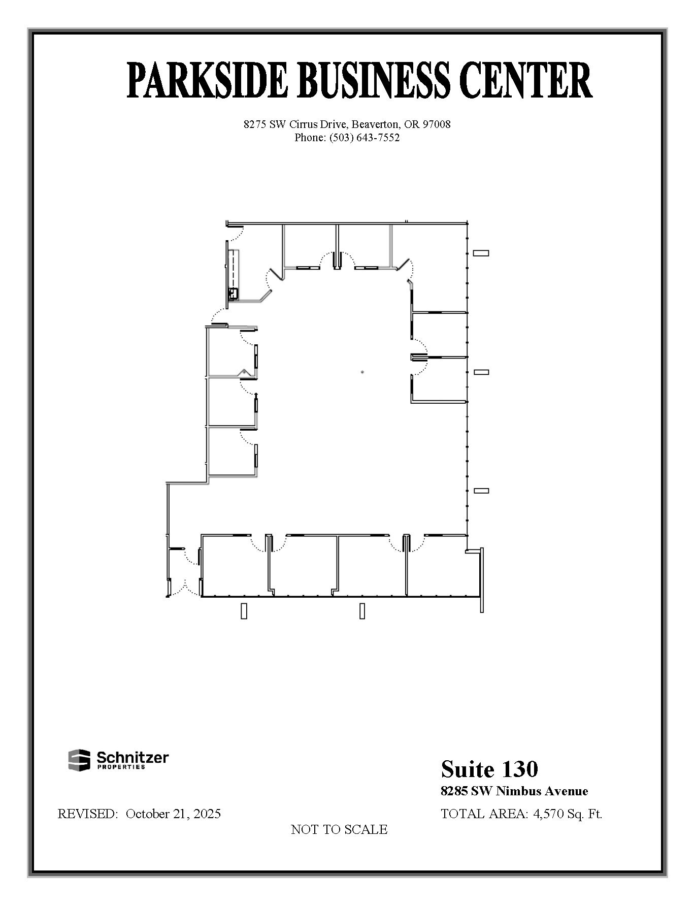 8362-8380 SW Nimbus Ave, Beaverton, OR for lease Floor Plan- Image 1 of 1