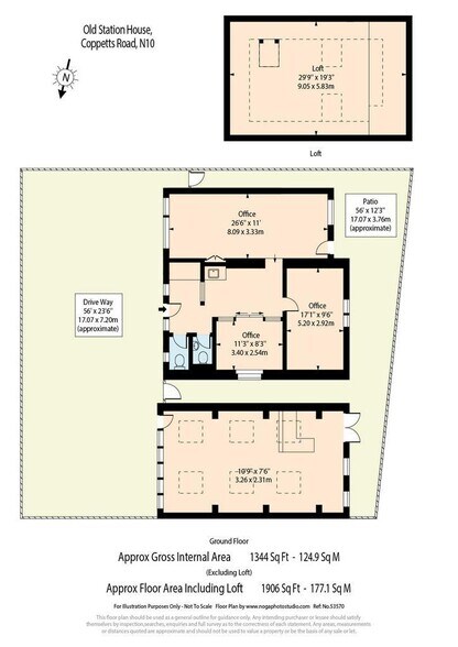7A Coppetts Rd, London for lease - Floor Plan - Image 2 of 4