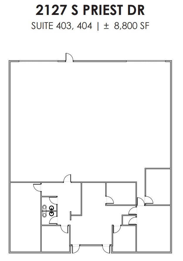 2121 S Priest Dr, Tempe, AZ for lease Floor Plan- Image 1 of 1