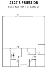 2121 S Priest Dr, Tempe, AZ for lease Floor Plan- Image 1 of 1