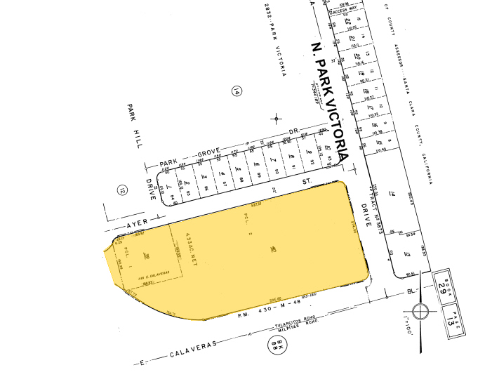 1213-1291 E Calaveras Blvd, Milpitas, CA for sale Plat Map- Image 1 of 1