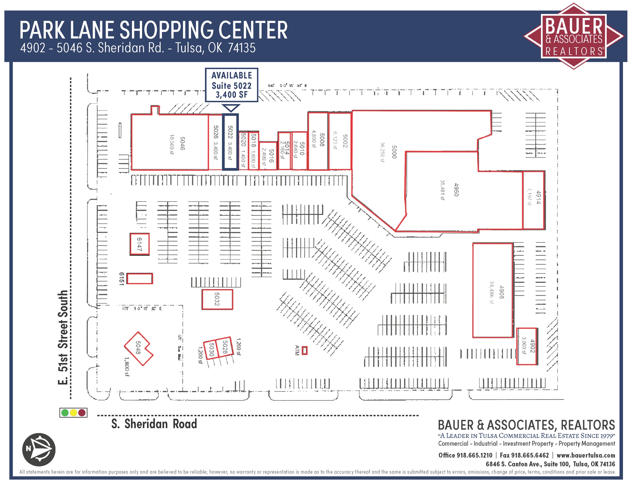 4902-5046 S Sheridan Rd, Tulsa, OK for lease Site Plan- Image 1 of 1