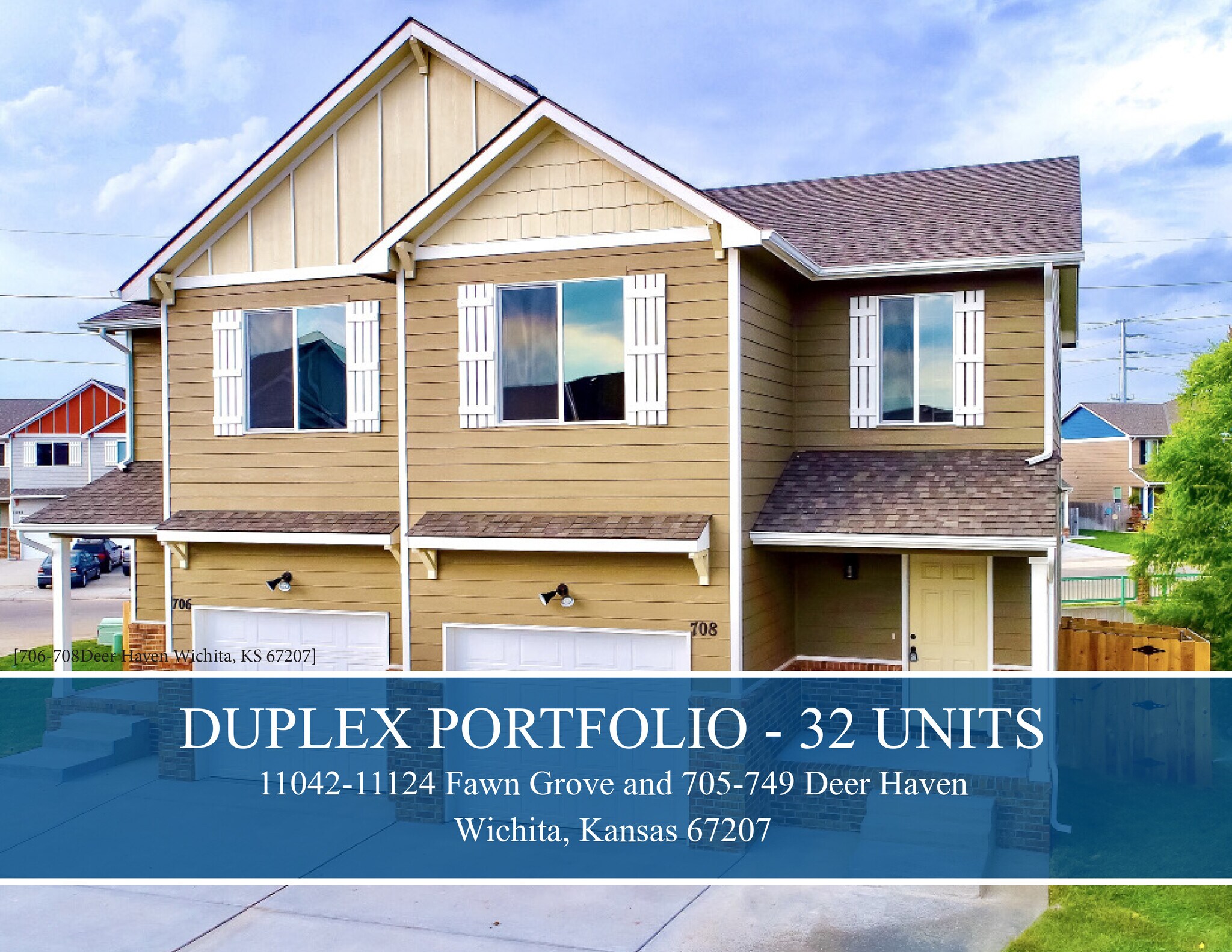 16 Duplex Properties 100 Occupied Wichita, KS for Sale