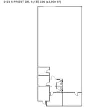 2121 S Priest Dr, Tempe, AZ for lease Floor Plan- Image 1 of 1
