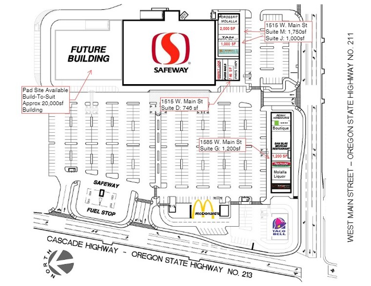 State Hwy 213, Molalla, OR for lease - Site Plan - Image 2 of 3