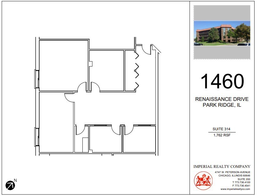 1460 Renaissance Dr, Park Ridge, IL for lease Floor Plan- Image 1 of 1