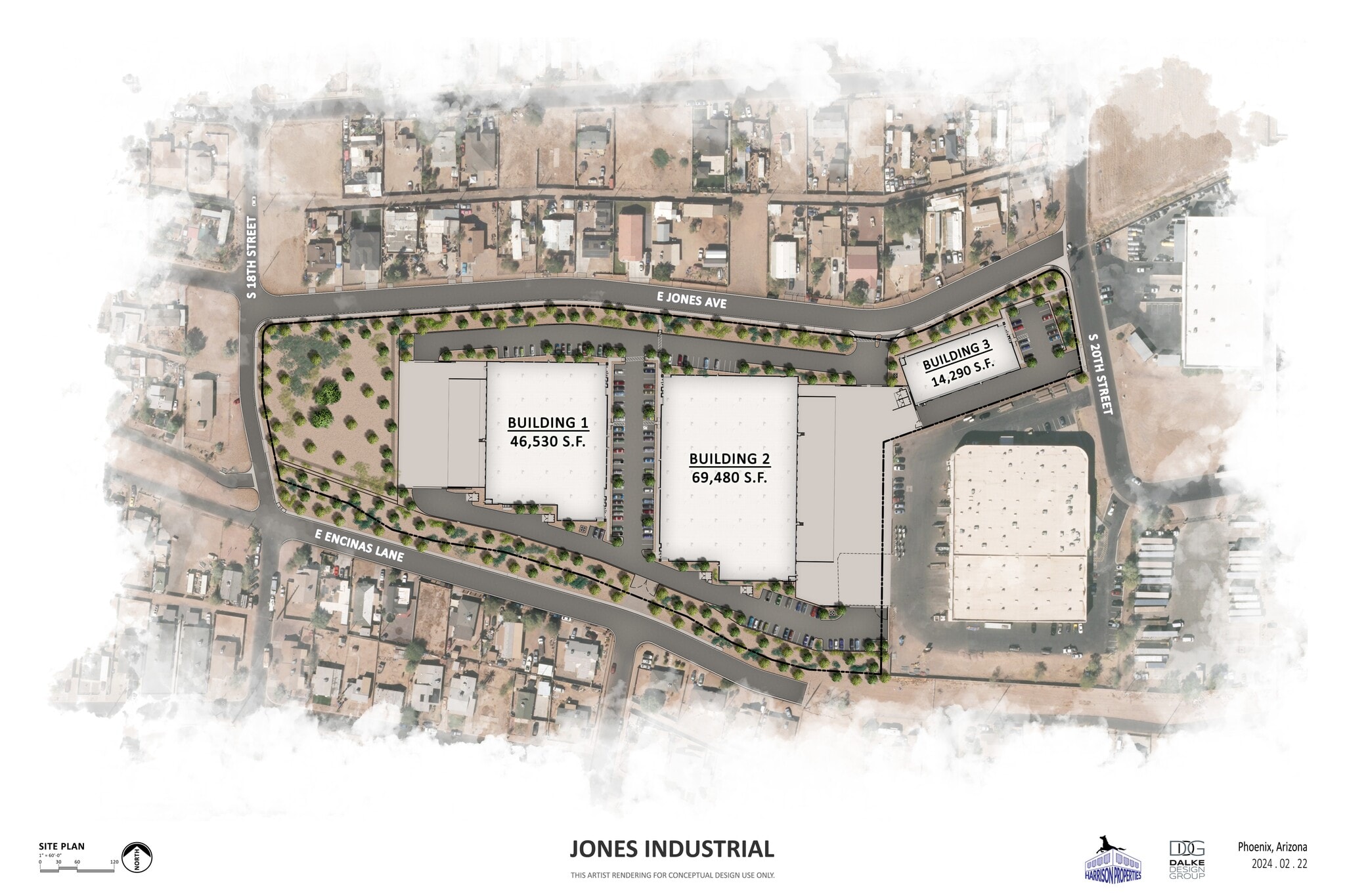 1900 Encinas ln, Phoenix, AZ for lease Site Plan- Image 1 of 4