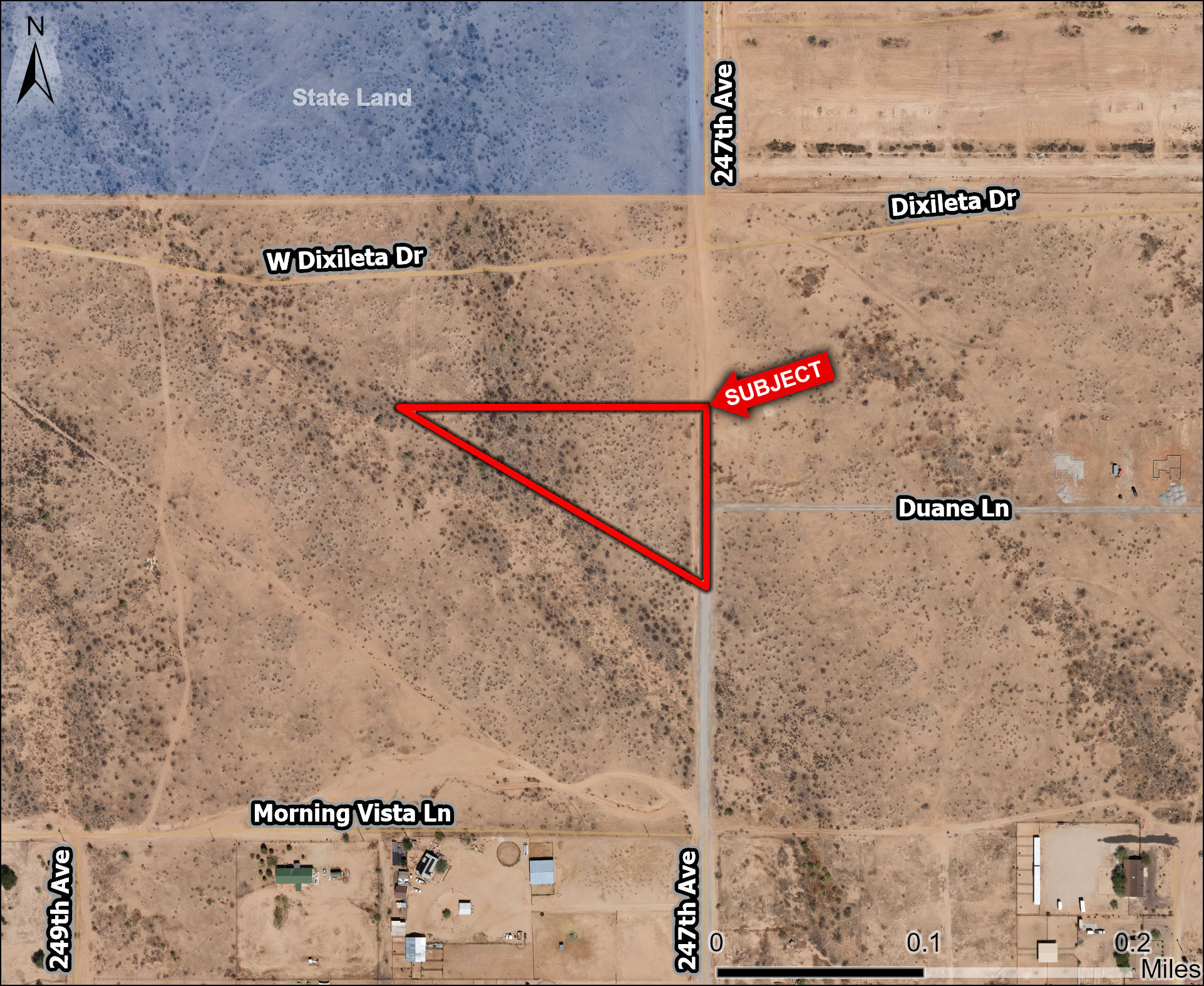 Duane Lane, Wittmann, AZ for sale Aerial- Image 1 of 7
