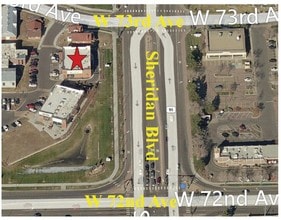 7221 Sheridan Blvd, Westminster, CO - AERIAL map view