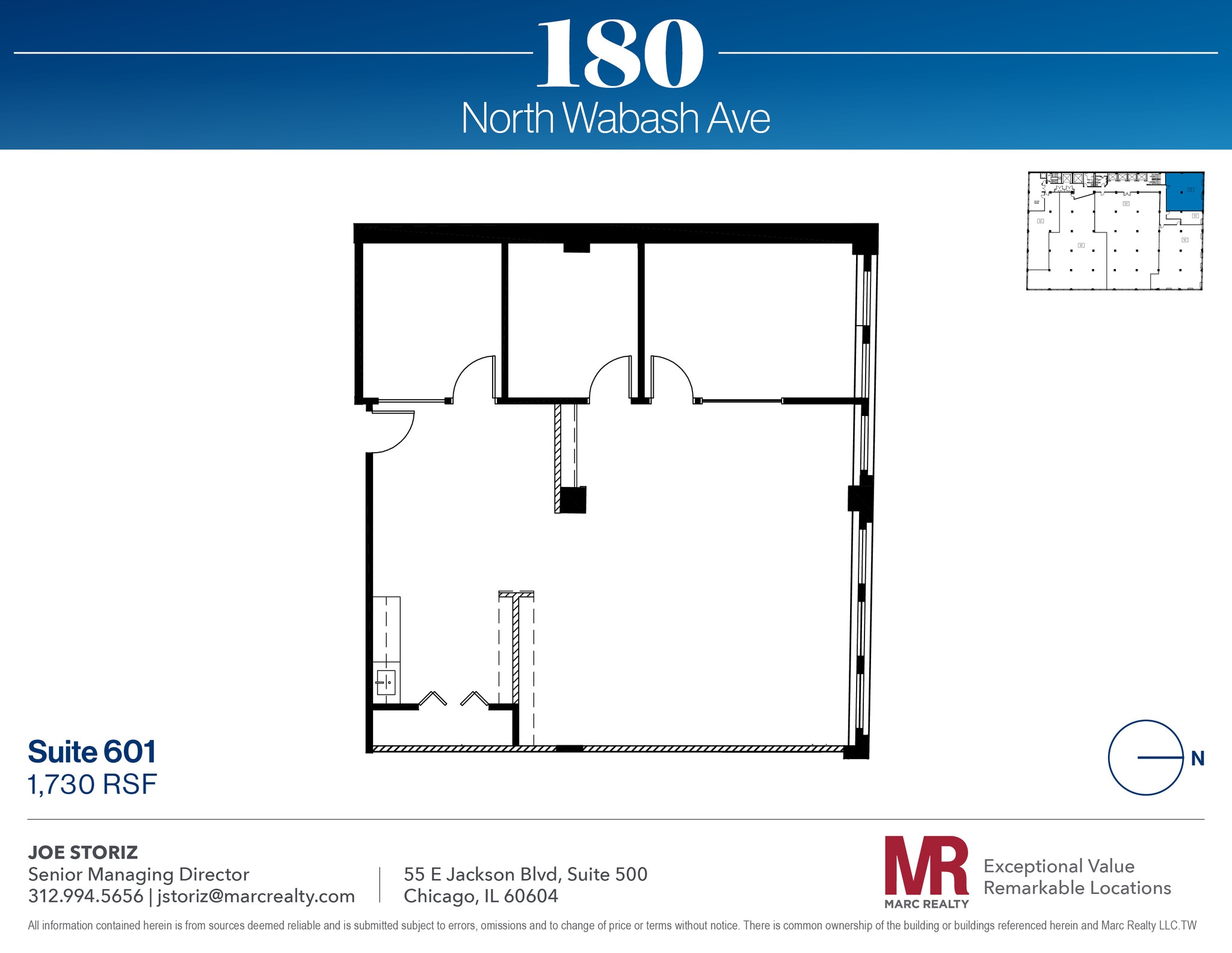 180 N Wabash Ave, Chicago, IL for lease Floor Plan- Image 1 of 1
