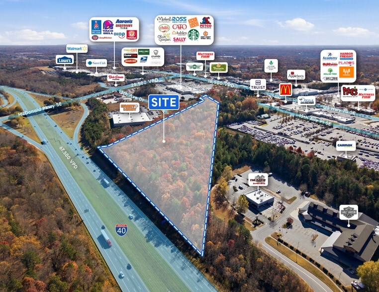 2151 21st St Ln SE, Hickory, NC for sale - Aerial - Image 1 of 4