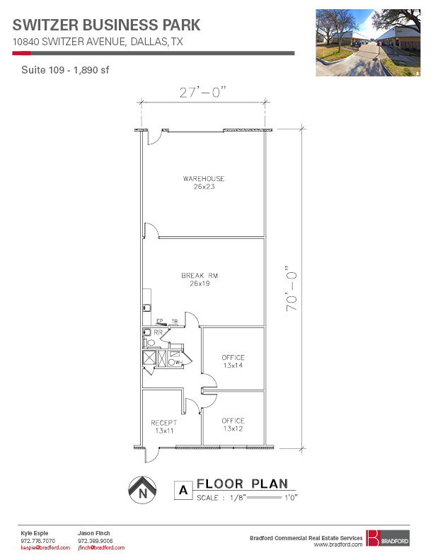 10930 Switzer Ave, Dallas, TX for lease Floor Plan- Image 1 of 1