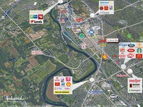 Springboro Pike Rd, Moraine, OH - AERIAL  map view