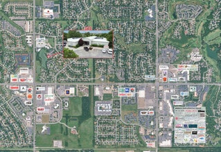 2420 N Woodlawn Blvd, Wichita, KS - AERIAL  map view