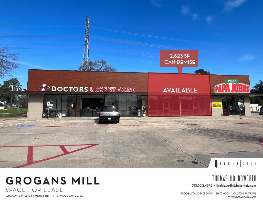 25118 Grogans Mill Rd, The Woodlands, TX 77380 Retail for Lease
