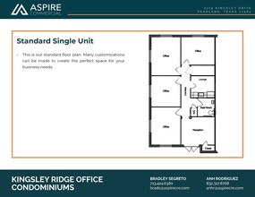 3129 Kingsley Dr, Pearland, TX for lease Floor Plan- Image 1 of 3