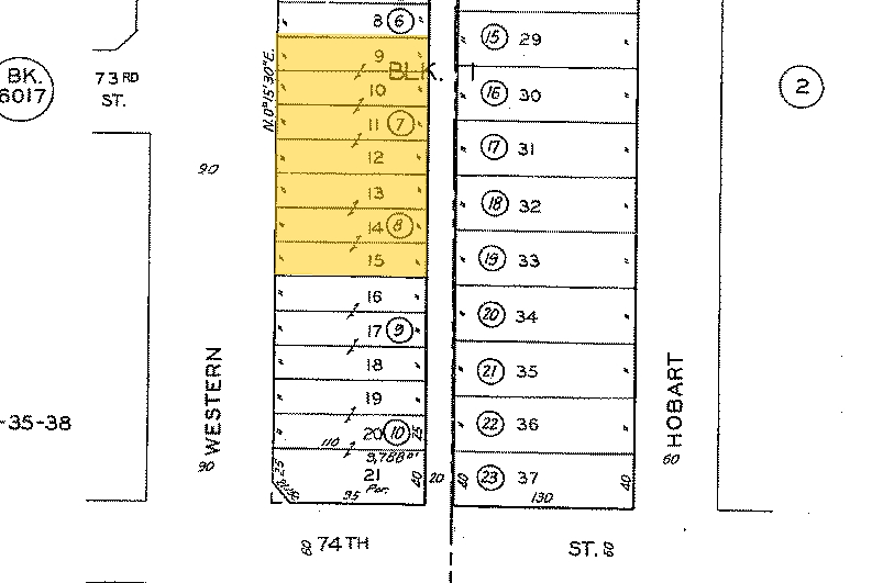 7300 S Western Ave, Los Angeles, CA for lease - Plat Map - Image 2 of 10