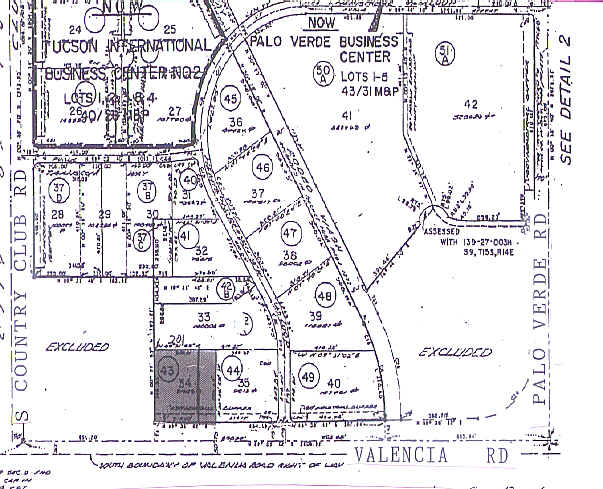 3231 E Valencia Rd, Tucson, AZ for lease - Plat Map - Image 2 of 5