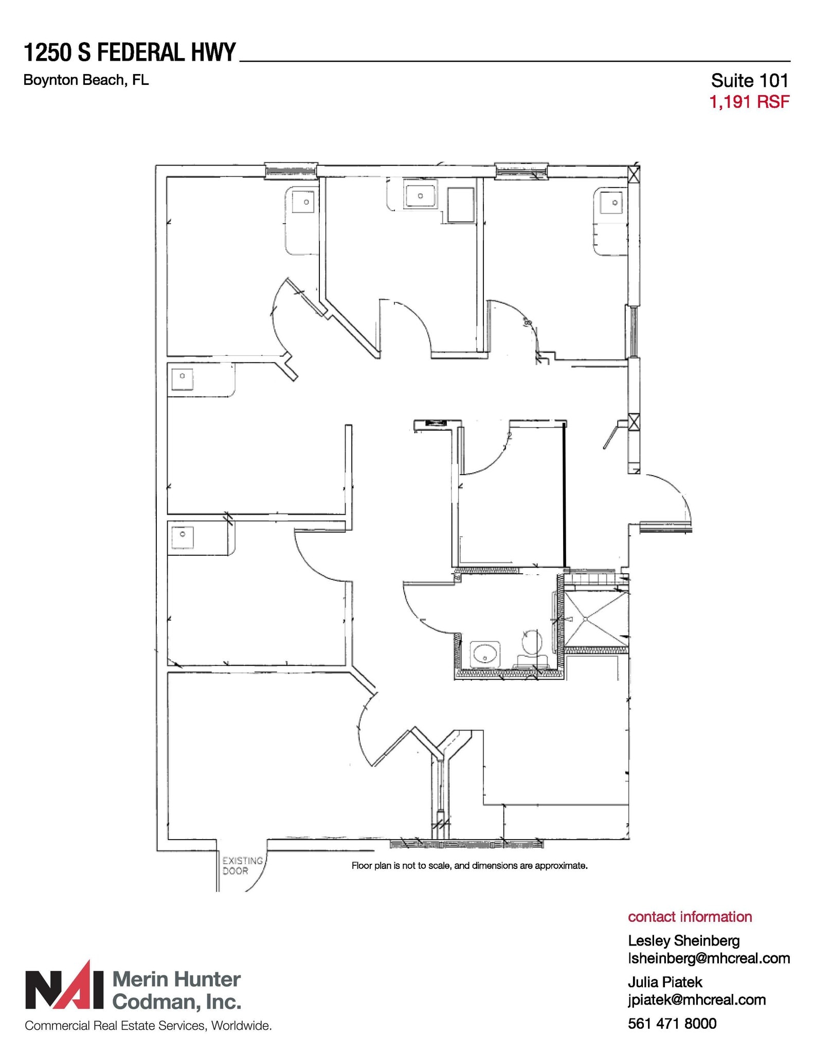 1250 S Federal Hwy, Boynton Beach, FL for lease Floor Plan- Image 1 of 9