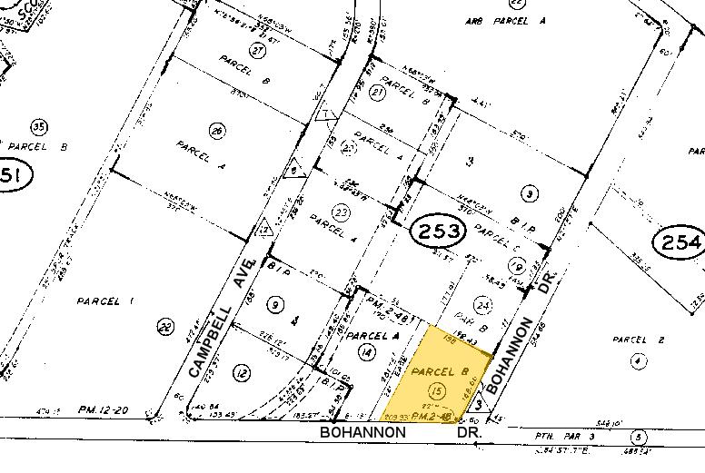 3925-3945 Bohannon Dr, Menlo Park, CA for lease - Plat Map - Image 2 of 6