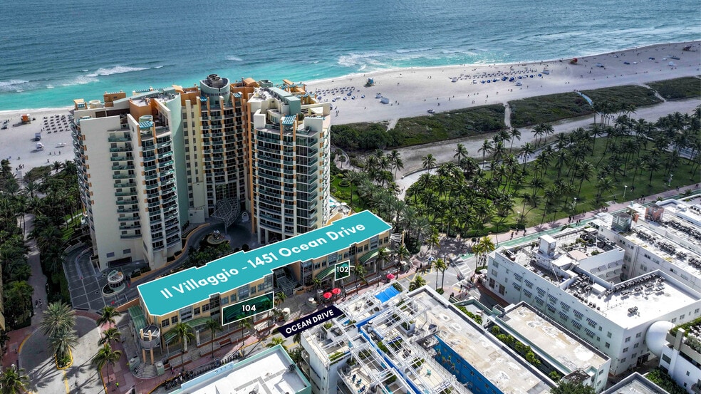 1455 Ocean Dr Miami Beach FL - 1455 Ocean Dr Miami Beach FL Aerial 1 Large
