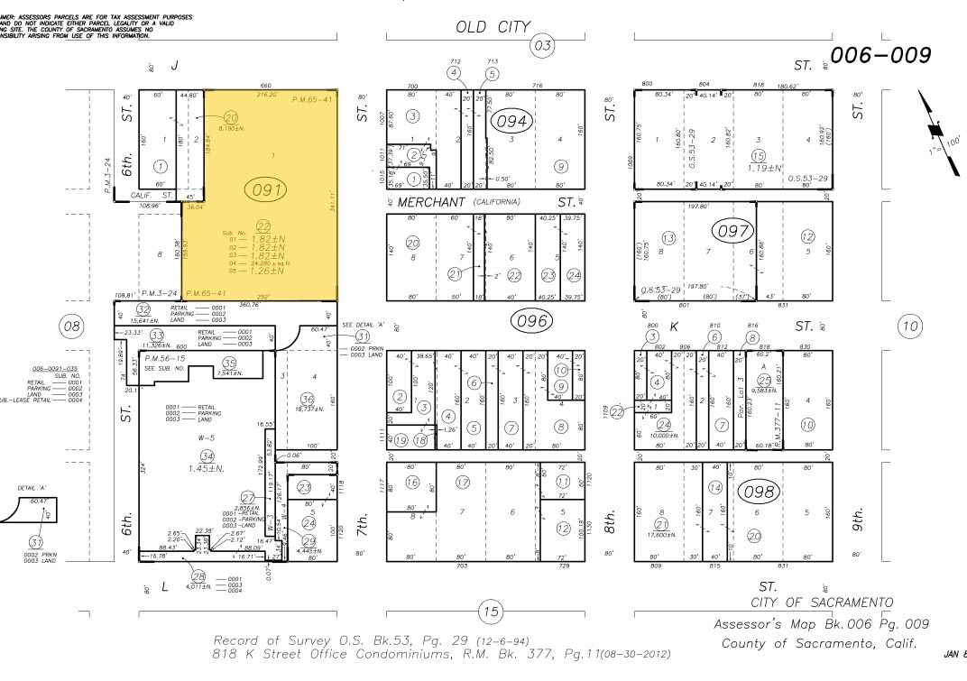 660 J St, Sacramento, CA for sale Plat Map- Image 1 of 1