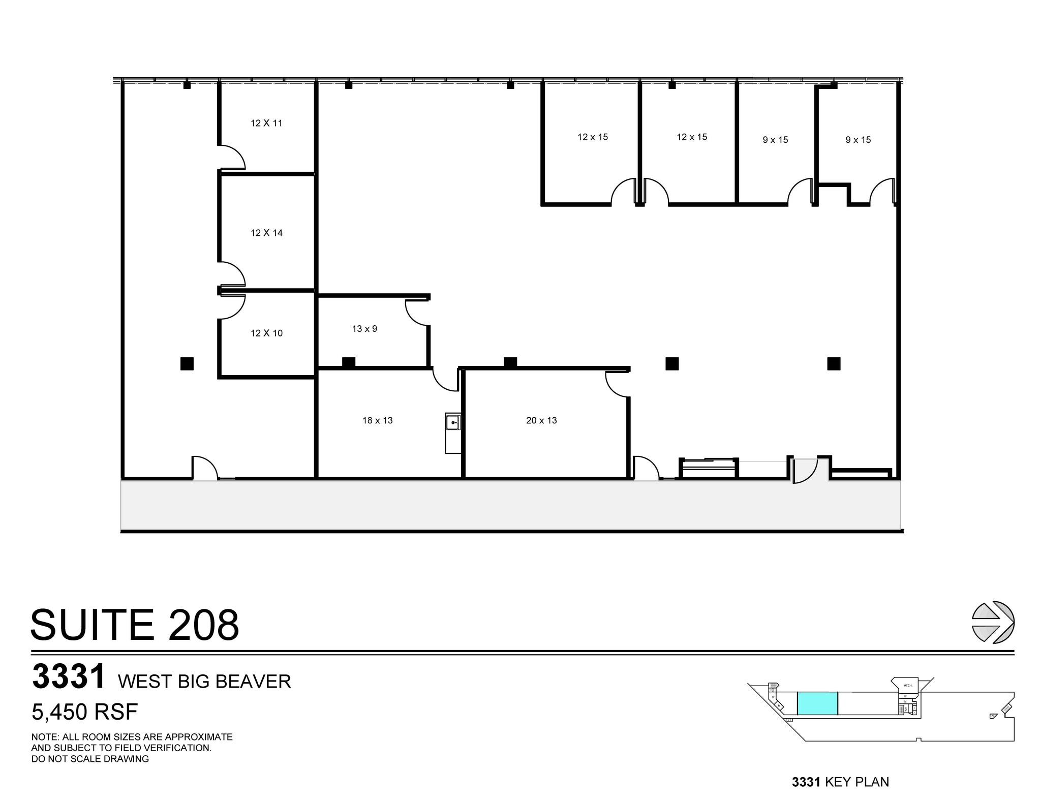 3155 W Big Beaver Rd, Troy, MI for lease Floor Plan- Image 1 of 1