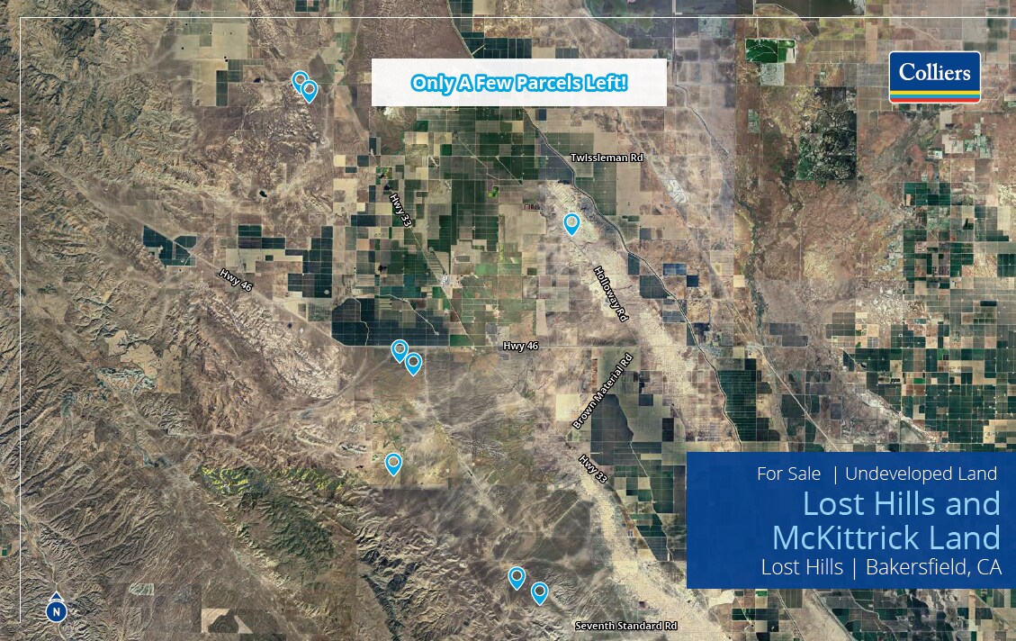 Lost Hills & McKittrick Land, Lost Hills, CA 93249 Land for Sale