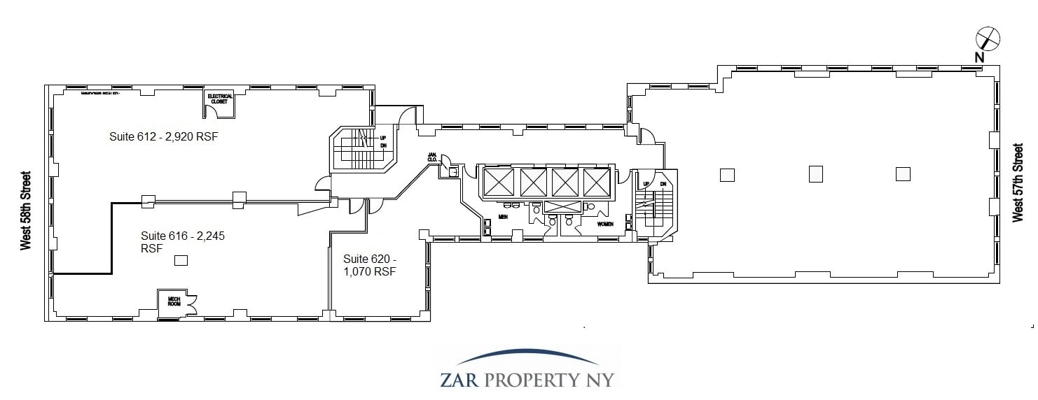 119-121 W 57th St, New York, NY for lease Floor Plan- Image 1 of 2