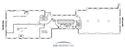 119-121 W 57th St, New York, NY for lease Floor Plan- Image 1 of 2
