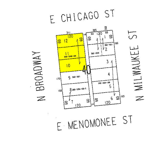 311 E Chicago St, Milwaukee, WI for lease - Plat Map - Image 2 of 7