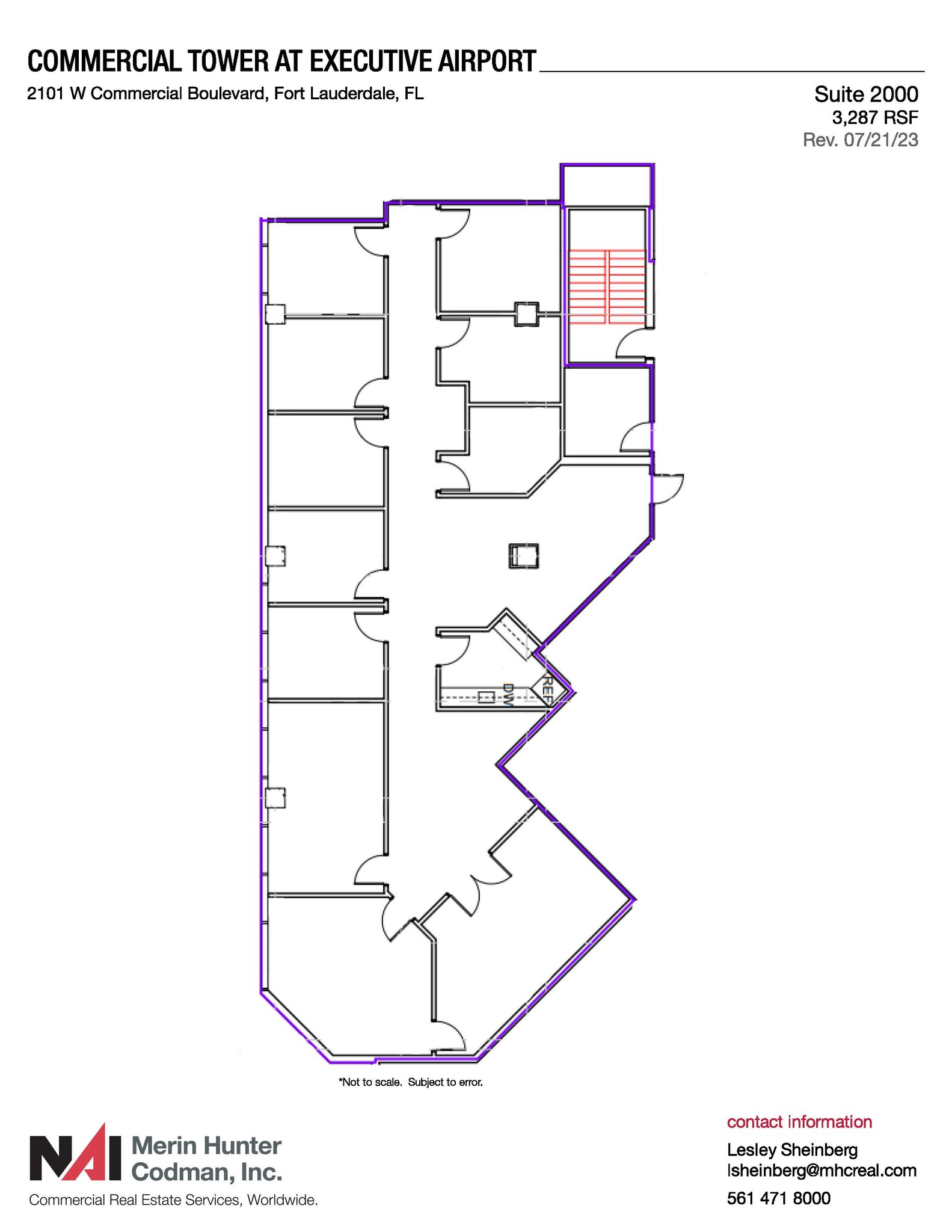 2101 W Commercial Blvd, Fort Lauderdale, FL for lease Floor Plan- Image 1 of 1