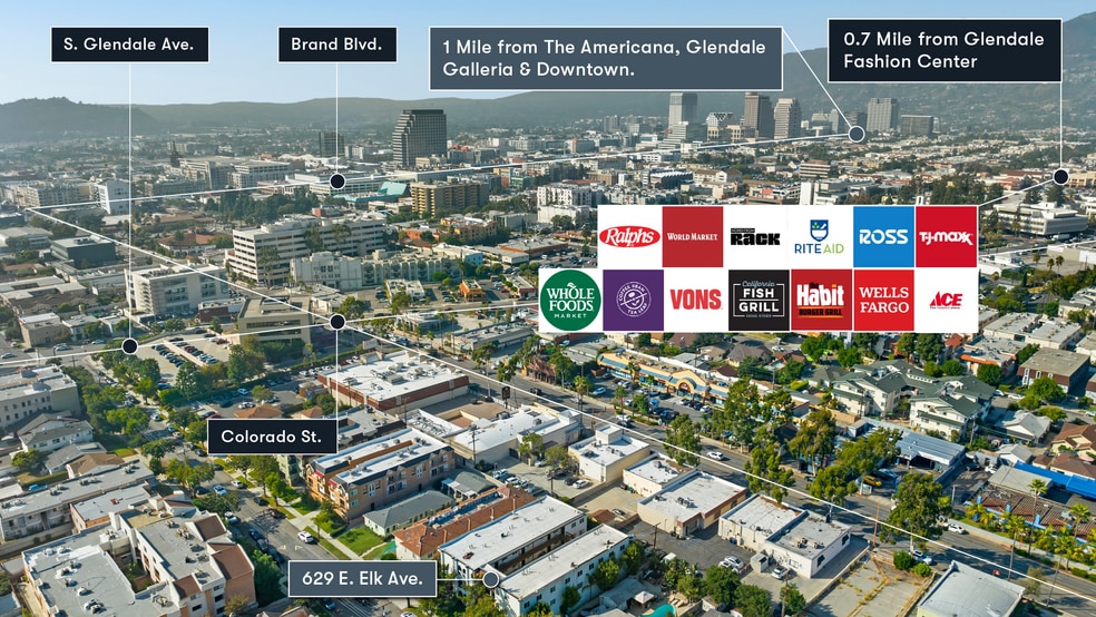629-631 E Elk Ave, Glendale, CA for sale - Aerial - Image 3 of 20